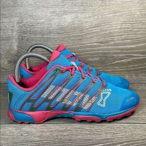 Inov-8 F-Lite 215 Pink Blue Women’s Sz 7.5 Low Top Lace Up Running Sneakers